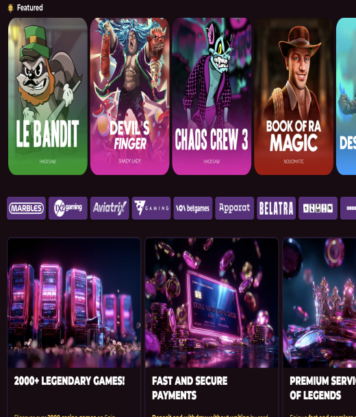 Spinlegend Casino Registration